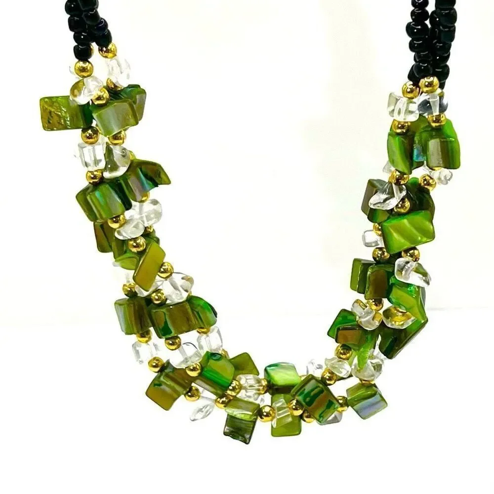 AXK Striking 3-Strand 24” Fashion Necklace